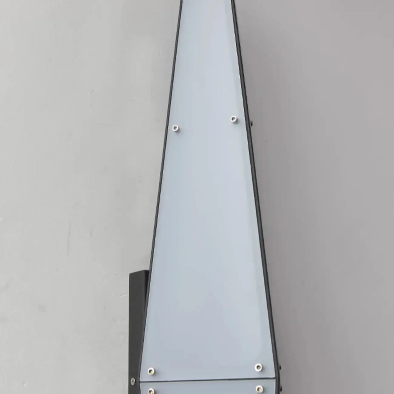 Modern Geometric White Acrylic LED Outdoor Wall Sconce