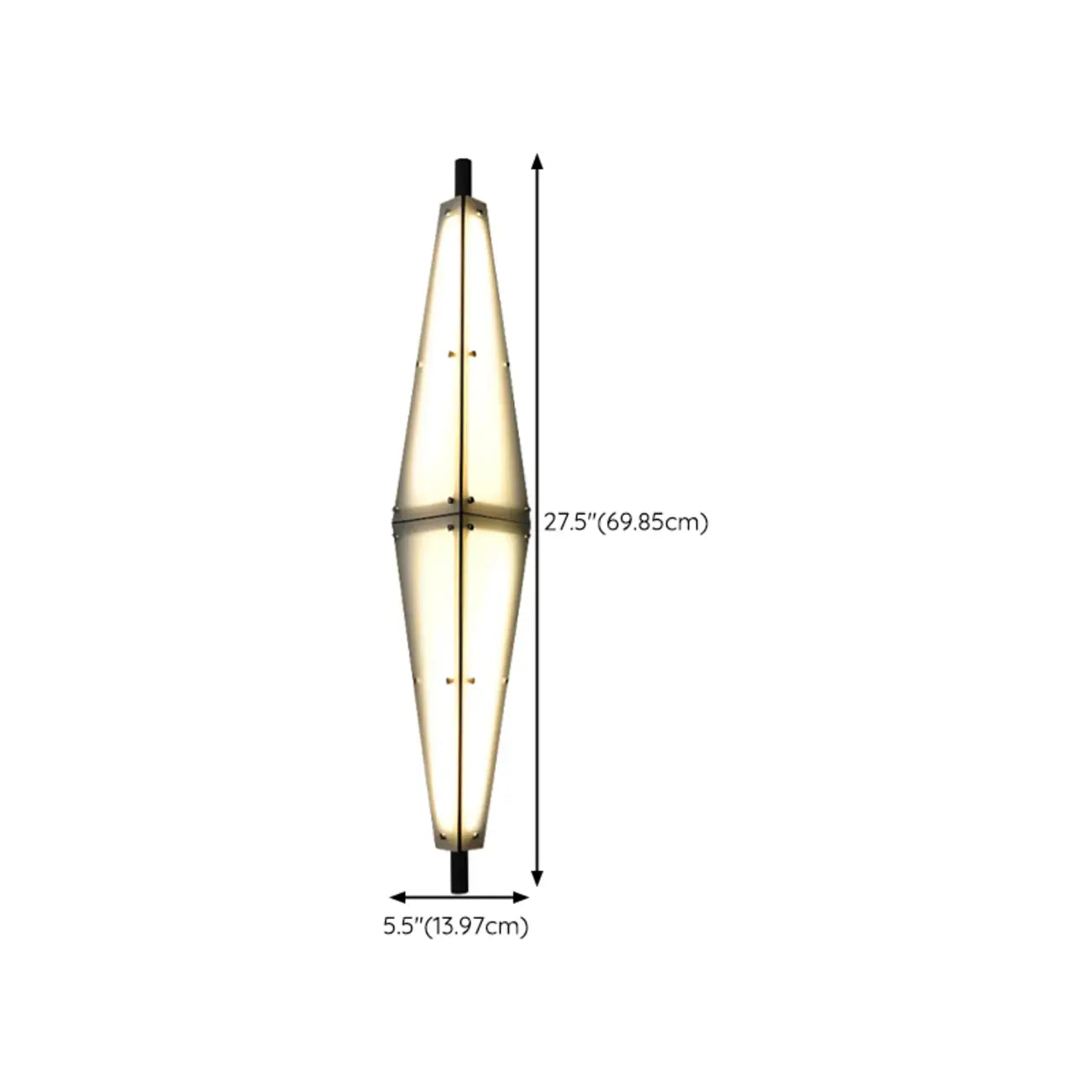 Modern Geometric White Acrylic LED Outdoor Wall Sconce