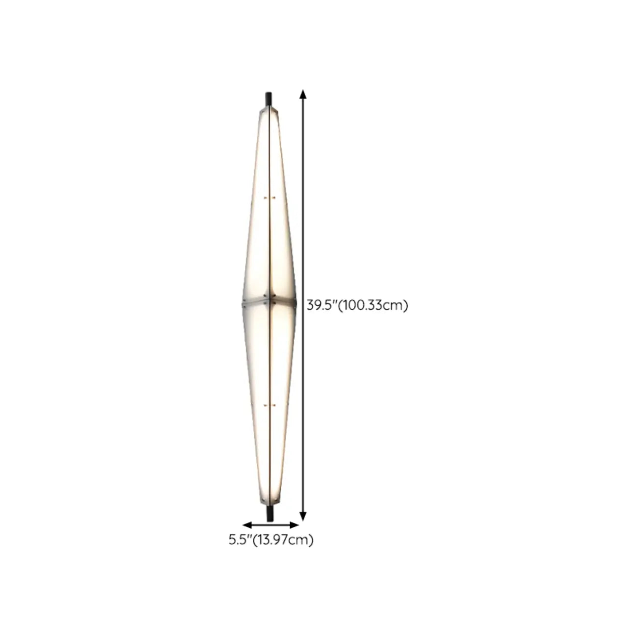 Modern Geometric White Acrylic LED Outdoor Wall Sconce