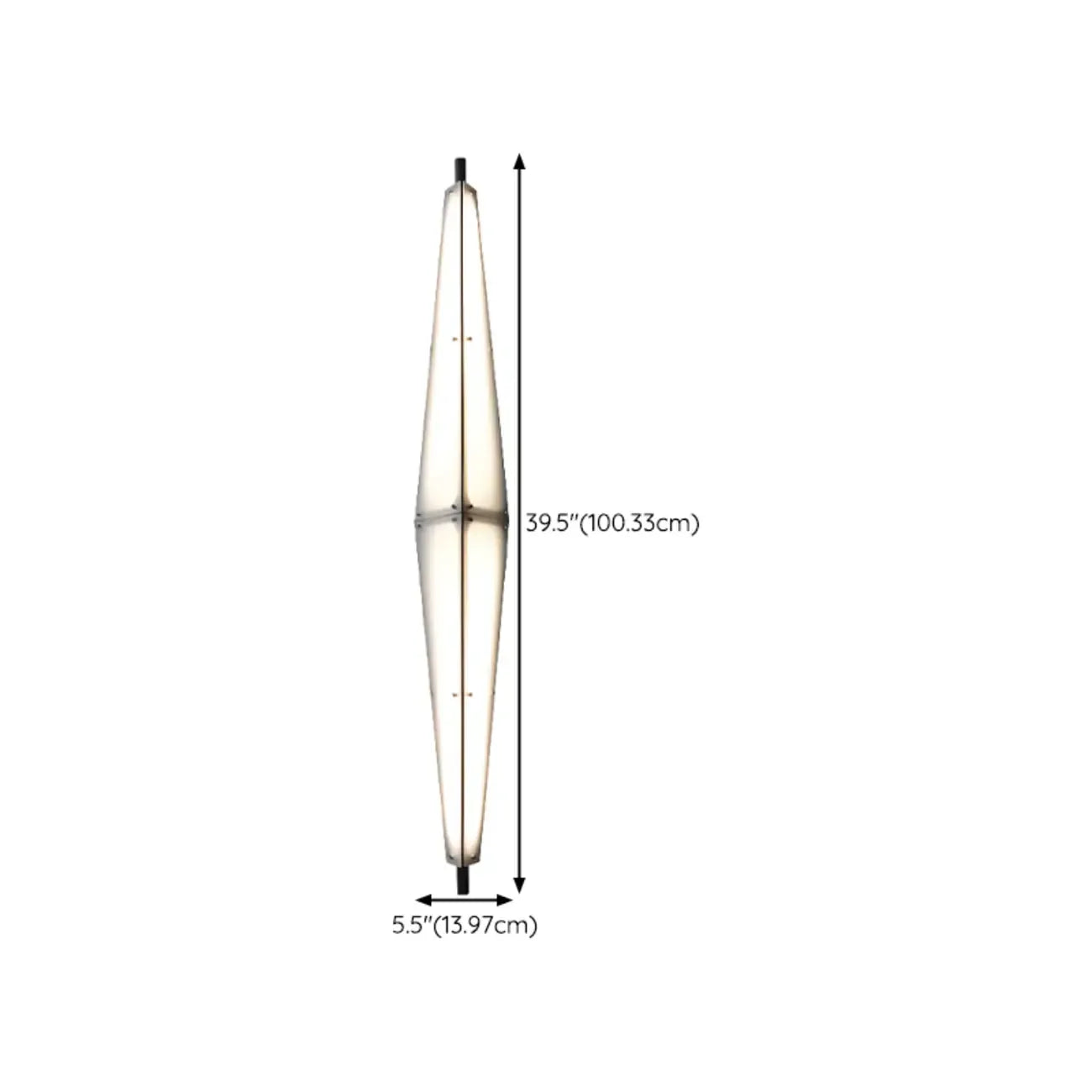 Modern Geometric White Acrylic LED Outdoor Wall Sconce