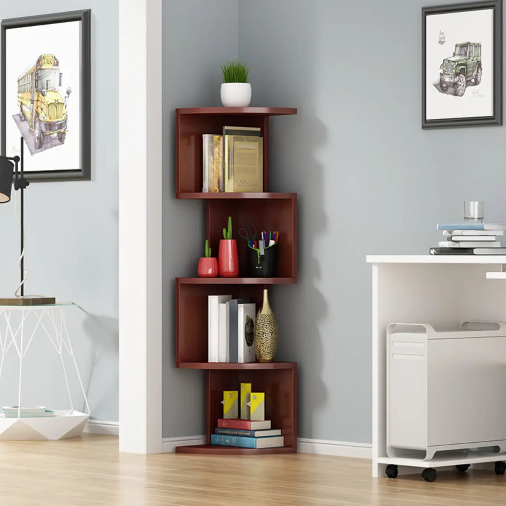 Modern Black White Wooden Living Room Corner Cabinet