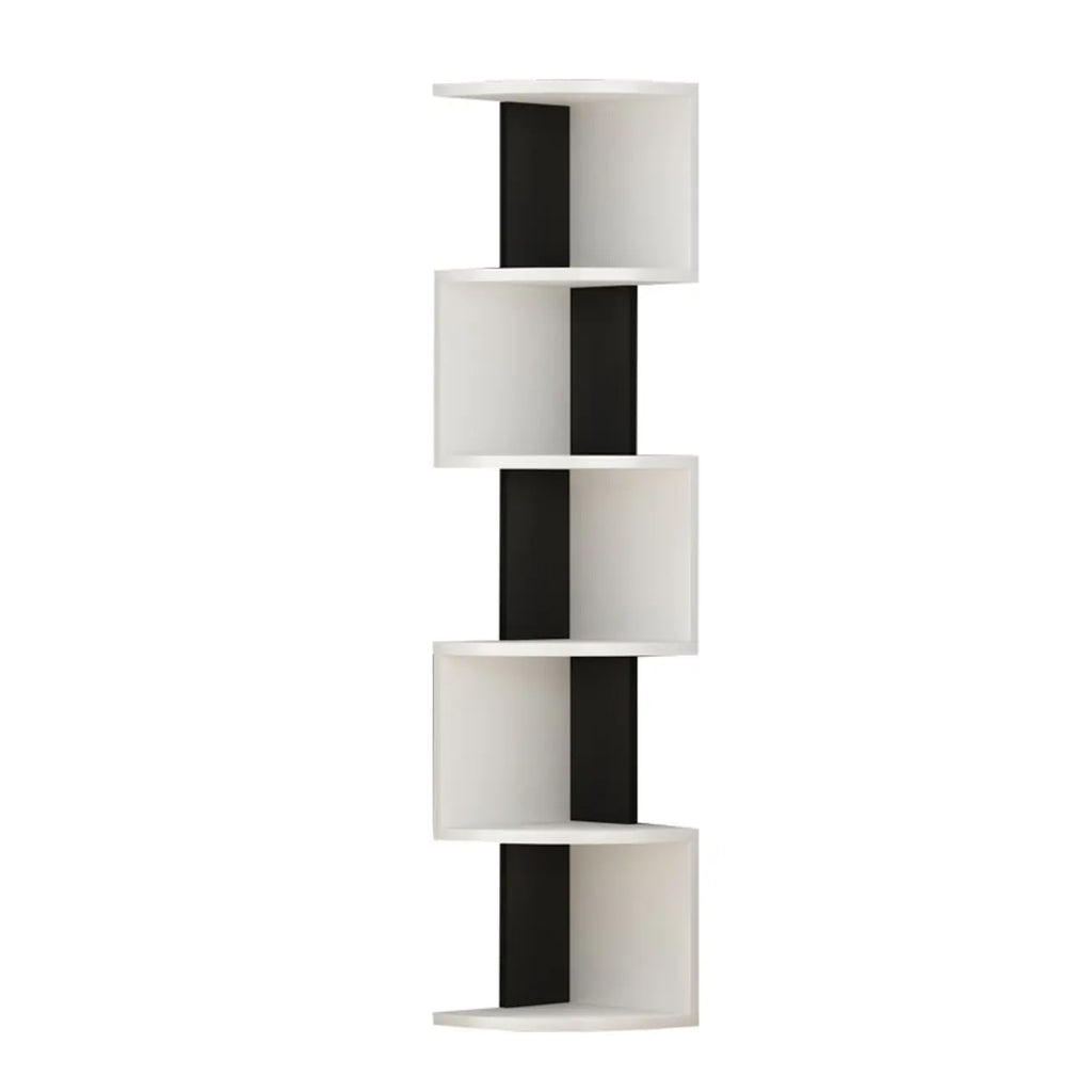 Modern Black White Wooden Living Room Corner Cabinet