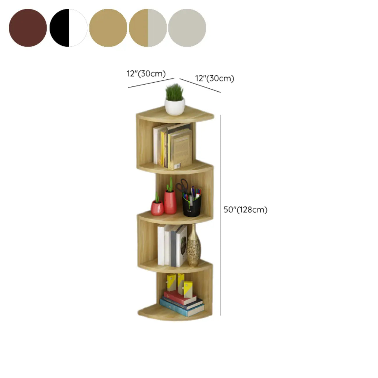 Modern Black White Wooden Living Room Corner Cabinet