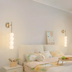 Modern Metal Acrylic Ball 4-Light Wall Sconce