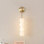 Modern Metal Acrylic Ball 4-Light Wall Sconce