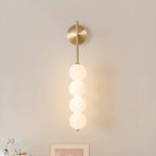Modern Metal Acrylic Ball 4-Light Wall Sconce