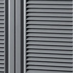 White Metal Rustic Entryway Shoe Storage Cabinet