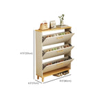 Entryway Modern Wood Shoe Cabinet with Flip-Out Drawer