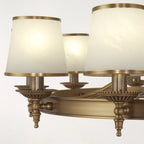 Adjustable Metal Vintage Hoop Chandelier with Shade