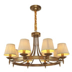 Adjustable Metal Vintage Hoop Chandelier with Shade