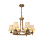 Adjustable Metal Vintage Hoop Chandelier with Shade