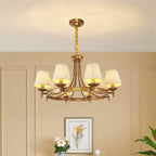 Adjustable Metal Vintage Hoop Chandelier with Shade