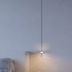 Modern Silver Metal Geometric Crystal Pendant Light