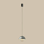 Modern Dimming Metal Hemispherical Pendant Light for Bedroom
