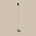 Modern Dimming Metal Hemispherical Pendant Light for Bedroom
