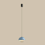 Modern Dimming Metal Hemispherical Pendant Light for Bedroom