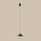 Modern Dimming Metal Hemispherical Pendant Light for Bedroom