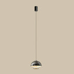 Modern Dimming Metal Hemispherical Pendant Light for Bedroom