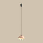 Modern Dimming Metal Hemispherical Pendant Light for Bedroom