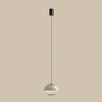 Modern Dimming Metal Hemispherical Pendant Light for Bedroom