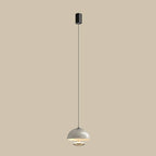 Modern Dimming Metal Hemispherical Pendant Light for Bedroom