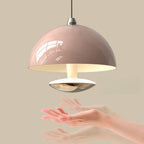 Modern Dimming Metal Hemispherical Pendant Light for Bedroom