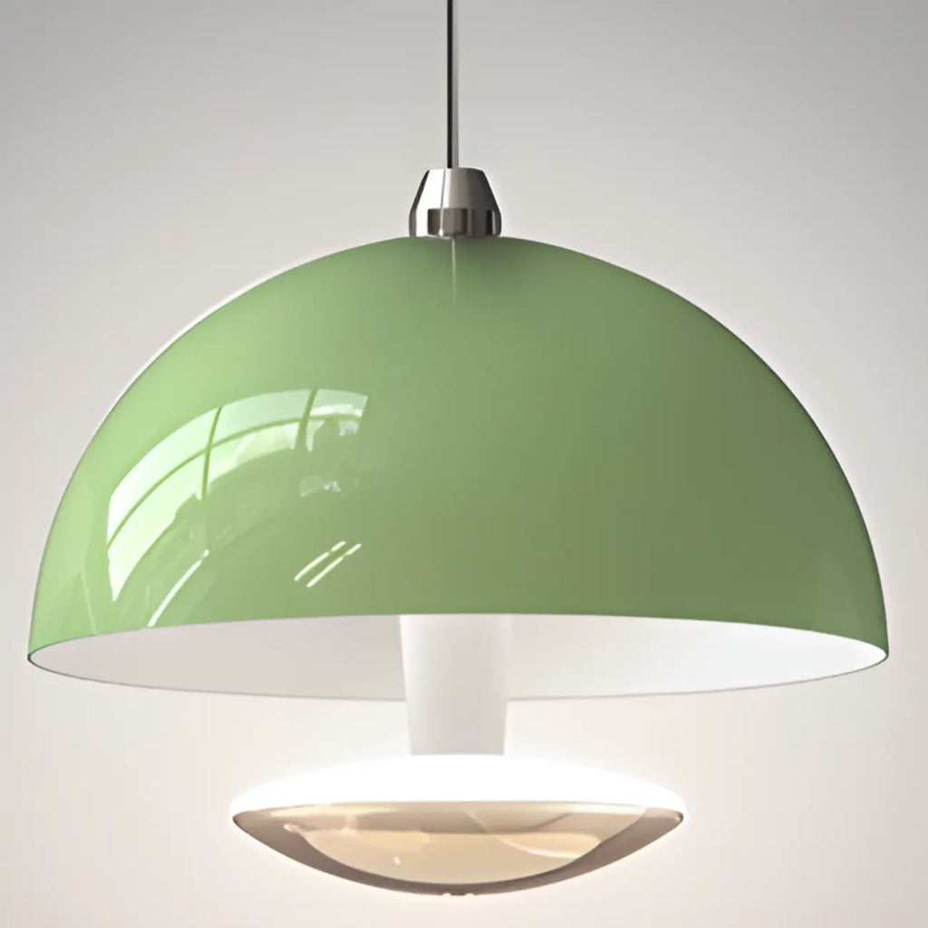 Modern Dimming Metal Hemispherical Pendant Light for Bedroom