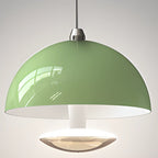 Modern Dimming Metal Hemispherical Pendant Light for Bedroom