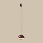 Modern Dimming Metal Hemispherical Pendant Light for Bedroom