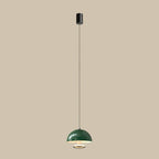 Modern Dimming Metal Hemispherical Pendant Light for Bedroom