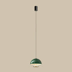 Modern Dimming Metal Hemispherical Pendant Light for Bedroom