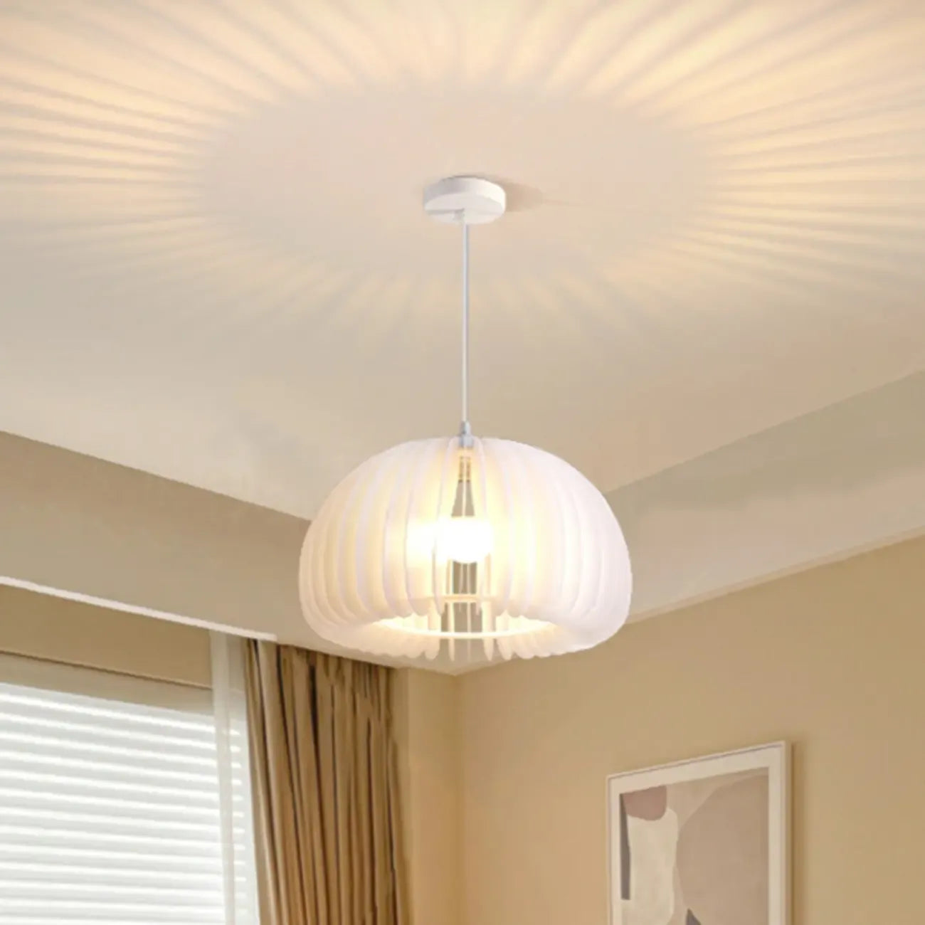 Modern White Acrylic Pendant Light for living Room
