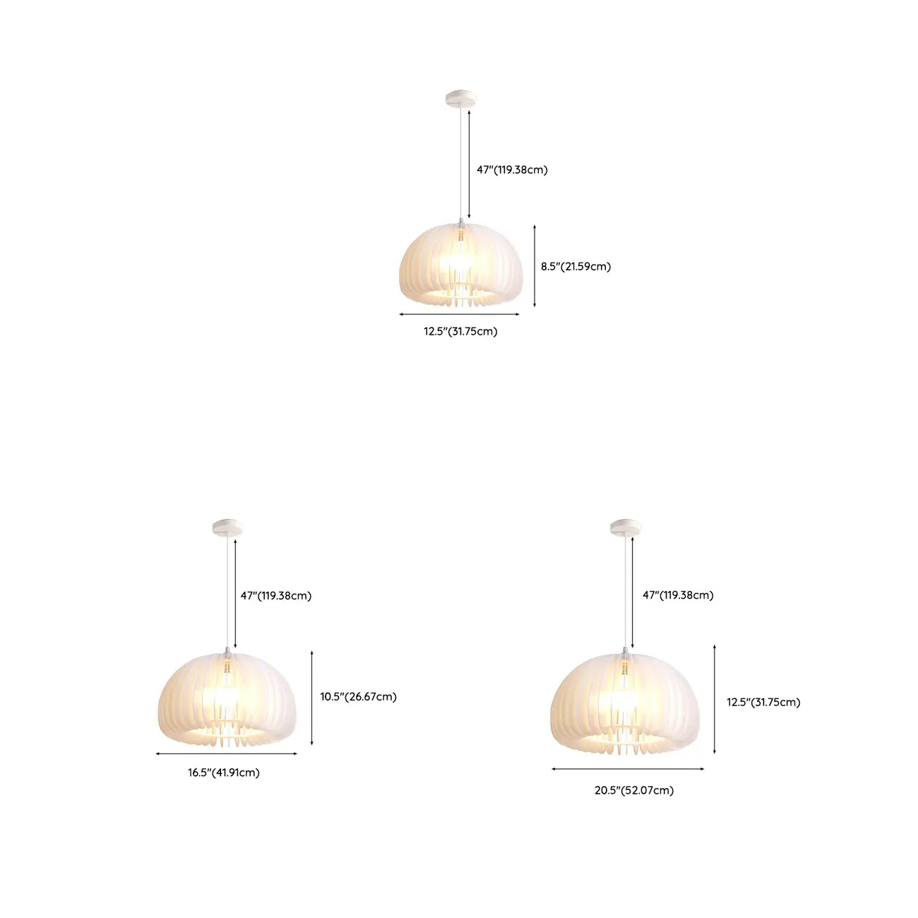 Modern White Acrylic Pendant Light for living Room