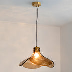 Modern Rope Amber Glass Hanging Pendant Lights for Kitchen
