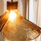 Modern Rope Amber Glass Hanging Pendant Lights for Kitchen