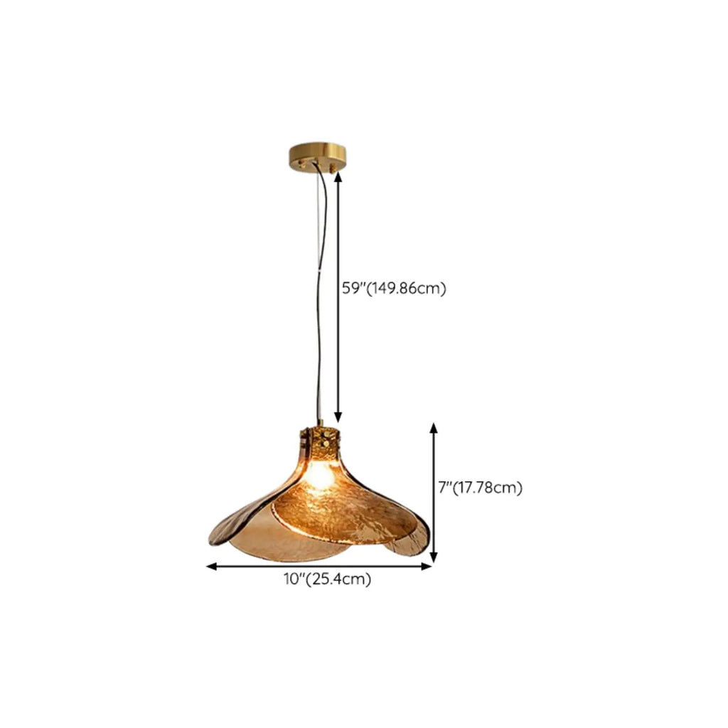 Modern Rope Amber Glass Hanging Pendant Lights for Kitchen