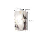 Modern White Stone Minimalist Rectangle LED Wall Light
