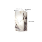 Modern White Stone Minimalist Rectangle LED Wall Light