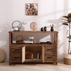 Rustic Storage Wooden Sideboard with Multi Drawers