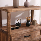 Rustic Storage Wooden Sideboard with Multi Drawers