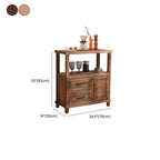 Rustic Storage Wooden Sideboard with Multi Drawers