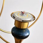 Remote Dimming Oriental Gold Arched Ball Chandelier