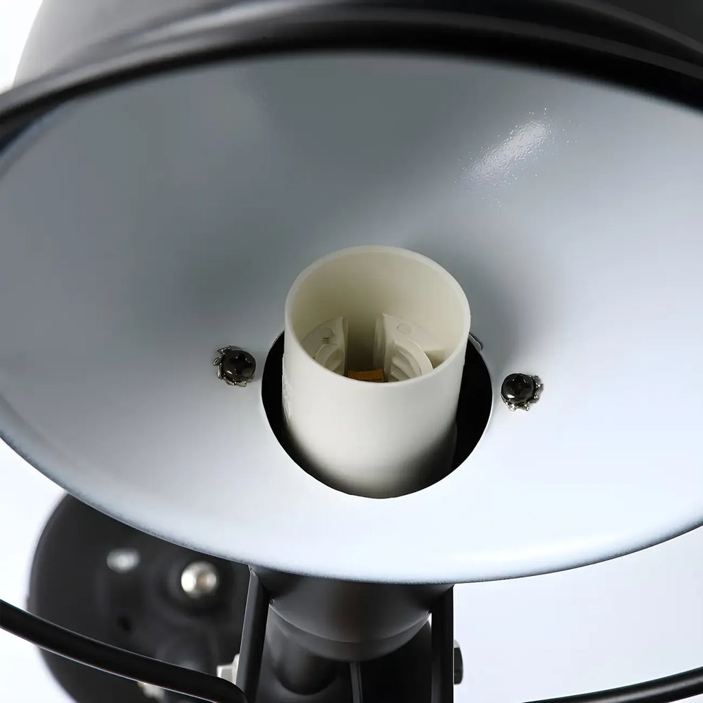 Industrial Metal Swing Arm Bowl Shade Wall Light