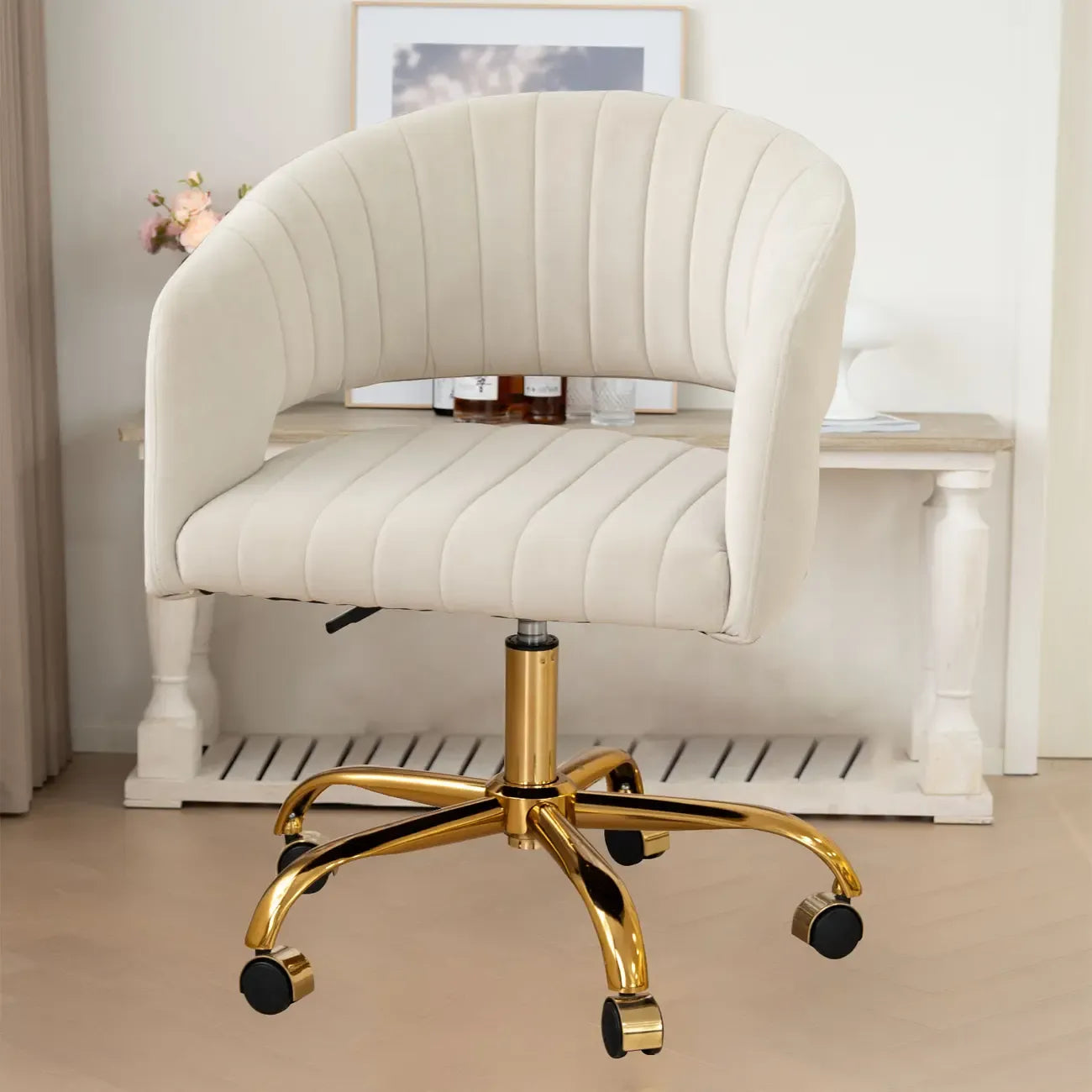 Modern Minimalist Fabric Ergonomic Swivel Office Chair