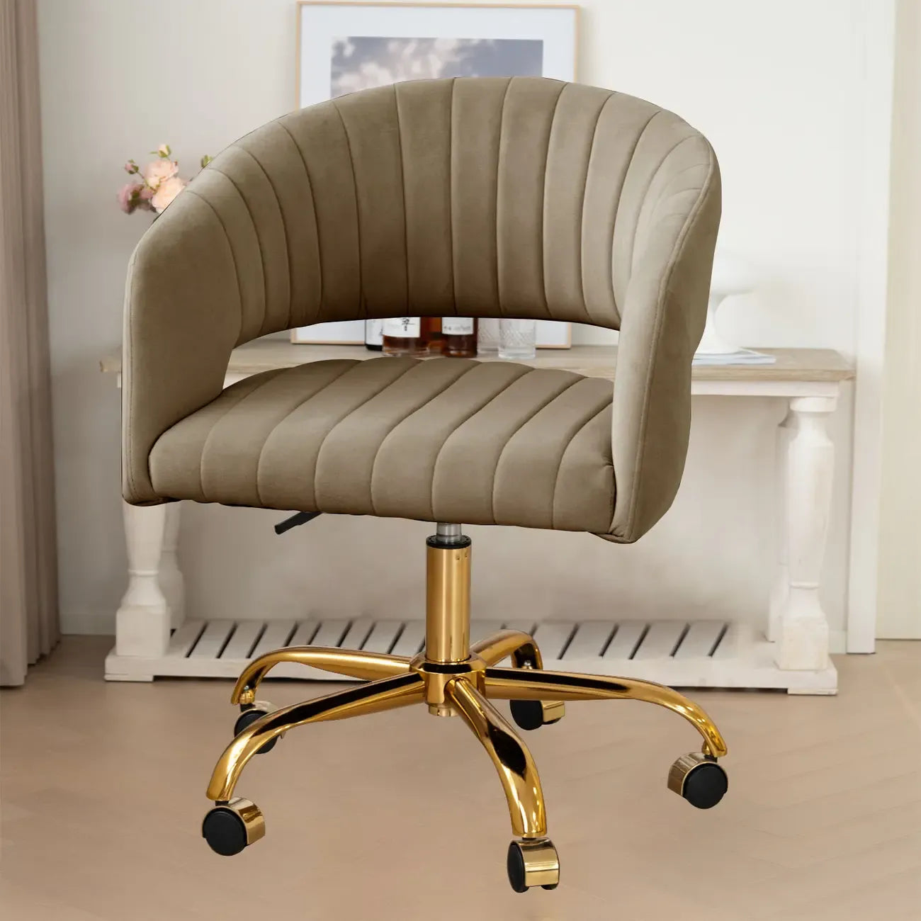 Modern Minimalist Fabric Ergonomic Swivel Office Chair