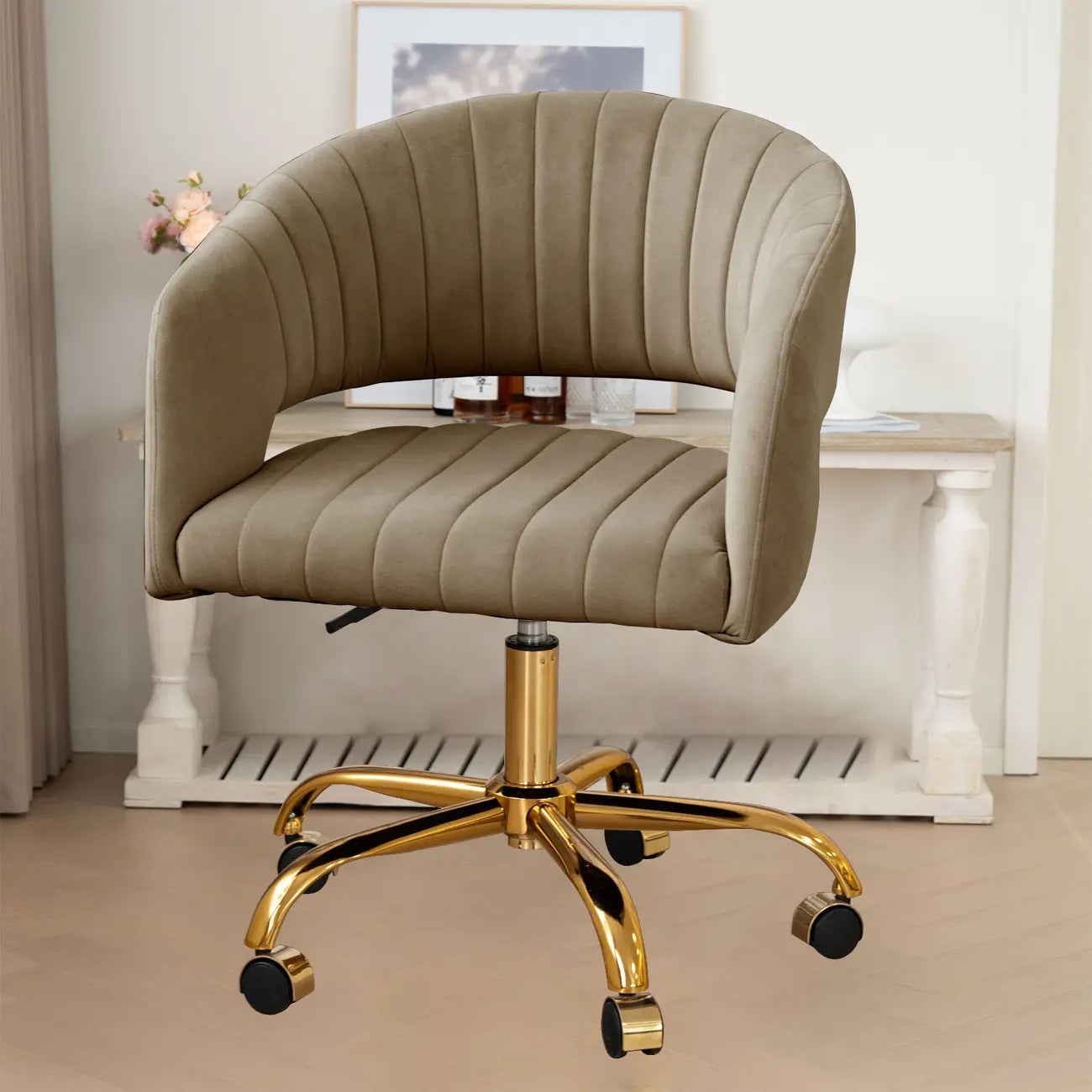 Modern Minimalist Fabric Ergonomic Swivel Office Chair