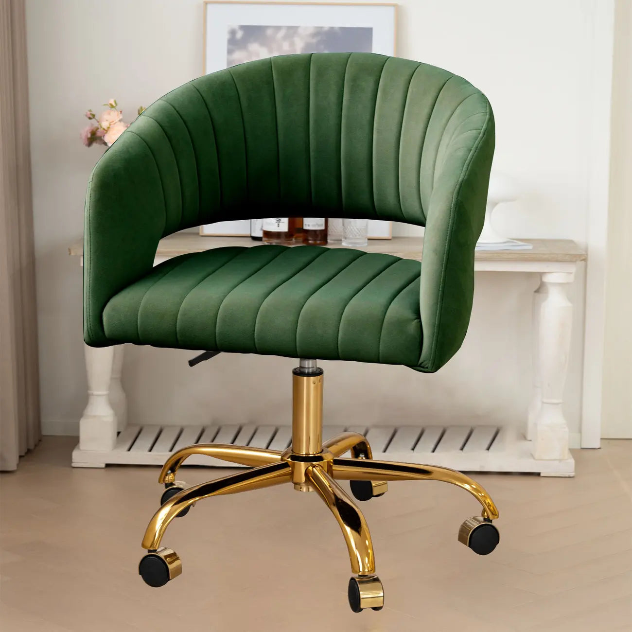 Modern Minimalist Fabric Ergonomic Swivel Office Chair
