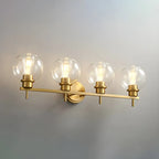 Brass Globe Vanity Light Modern Style for Bathroom