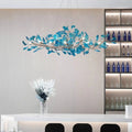 Art Deco Modern Amber Arylic Floral Leaf Chandelier