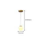 1-Light Gold Stone Square Hanging Pendant Light
